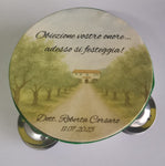 🎉 Tamburello in Legno Personalizzato 🎉 diametro 10 cm
