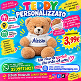 Peluche Teddy Orsacchiotto con Cappuccio Personalizzato