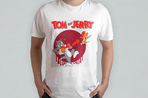 T-SHIRT TOM & JERRY PERSONALIZZABILE CON NOME MOD.1