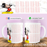 TAZZA TABELLINE TOPOLINO