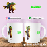 Tazza Brainrot Meme Trippi Troppi Troppa Trippa Personalizzata con nome
