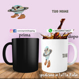 Tazza Brainrot Meme La Vacca Saturno Satumina Personalizzata con nome