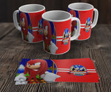 TAZZA SONIC KNUCKLES  PERSONALIZZABILE CON IL TUO NOME