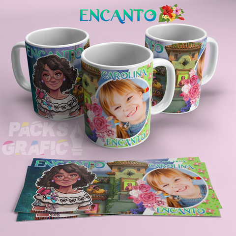 TAZZA ENCANTO PERSONALIZZATA CON FOTO E NOME MOD.012