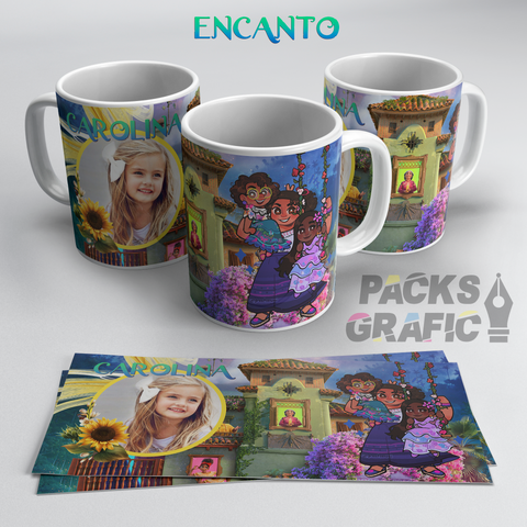 TAZZA ENCANTO PERSONALIZZATA CON FOTO E NOME MOD.018