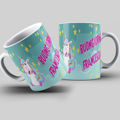 TAZZA UNICORNO PERSONALIZZATA CON IL TUO NOME MOD.11