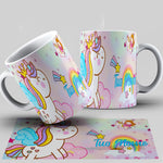 TAZZA UNICORNO PERSONALIZZATA CON NOME MOD.011