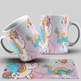 TAZZA UNICORNO PERSONALIZZATA CON NOME MOD.011