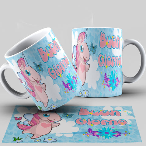 TAZZA UNICORNO PERSONALIZZABILE CON NOME MOD.016