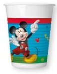 8 BICCHIERI TOPOLINO MICKEY MOUSE ROCK