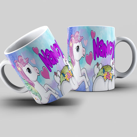 TAZZA UNICORNO PERSONALIZZATA CON IL TUO NOME MOD.25