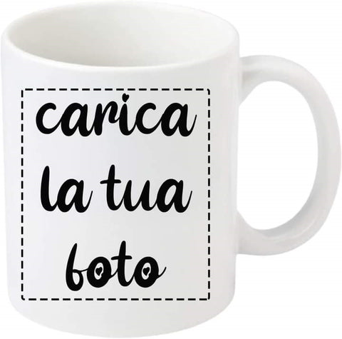 Tazza Mug per Sublimazione Manico Cuore in Ceramica 11 oz