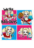 T-SHIRT HARLEY QUINN CARTOONS MOD.2