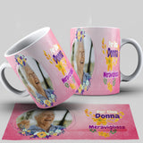 TAZZA FESTA DELLE DONNE PERSONALIZZATA CON FOTO MOD.4