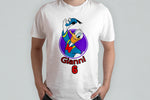 T-SHIRT PAPERINO CARTOONS PERSONALIZZATA COL NOME E ANNI MOD.24