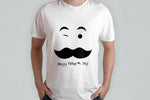 T-SHIRT PERSONALIZZATA PAPA' CON BAFFI