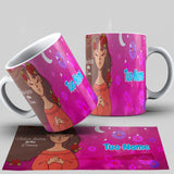 TAZZA FESTA DELLE DONNE PERSONALIZZABILE CON NOME MOD.7