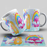 TAZZA UNICORNO COMPLEANNO 8 ANNI PERSONALIZZATA CON NOME MOD.1