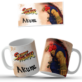 TAZZA AKUMA STREET FIGHTER PERSONALIZZABILE CON IL TUO NOME