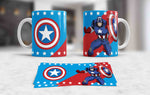 TAZZA CAPITAN AMERICA PERSONALIZZABILE CON NOME MOD.4