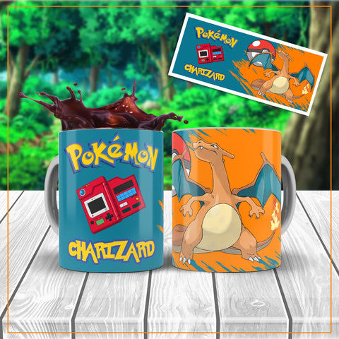 TAZZA POKEMON CHARIZARD  PERSONALIZZABILE CON IL TUO NOME