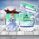 TAZZA PRINCIPESSA CINDERELLA  PERSONALIZZABILE CON IL TUO NOME