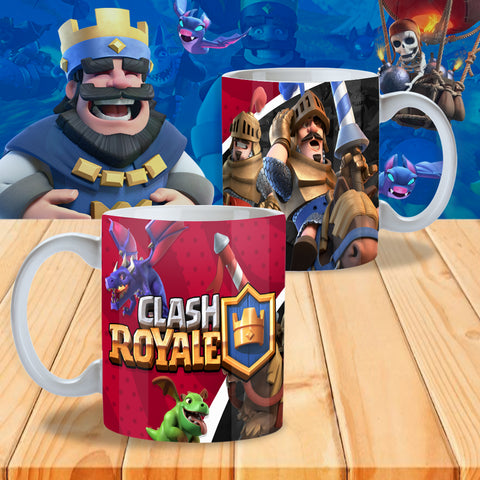 TAZZA CLASH ROYALE PERSONALIZZABILE CON IL TUO NOME MOD.6