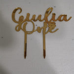 CAKE TOPPER PERSONALIZZATO GIULIA IS ONE