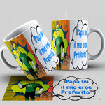 TAZZA PAPA' LANTERNA VERDE PERSONALIZZABILE CON NOME