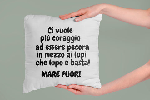 CUSCINO MARE FUORI PERSONALIZZABILE CON NOME