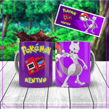 TAZZA POKEMON MEWTWO  PERSONALIZZABILE CON IL TUO NOME