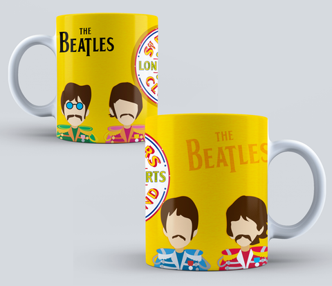 TAZZA THE BEATLES PERSONALIZZABILE CON IL TUO NOME MOD.12