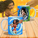 TAZZA OCEANIA VAIANA  DISNEY PERSONALIZZATA CON LA TUA FOTO MOD.3