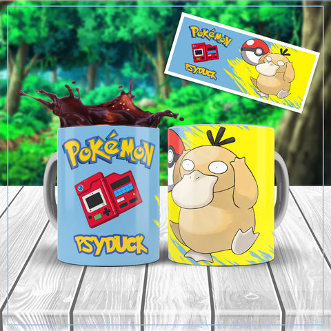 TAZZA POKEMON PSYDUCK  PERSONALIZZABILE CON IL TUO NOME