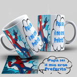 TAZZA PAPA' SPIDERMAN PERSONALIZZABILE CON NOME