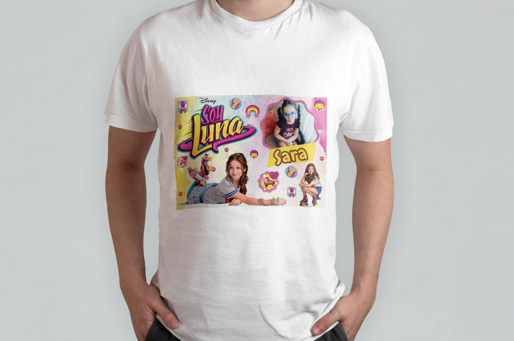 T-SHIRT SOY LUNA PERSONALIZZATA CON FOTO E NOME1