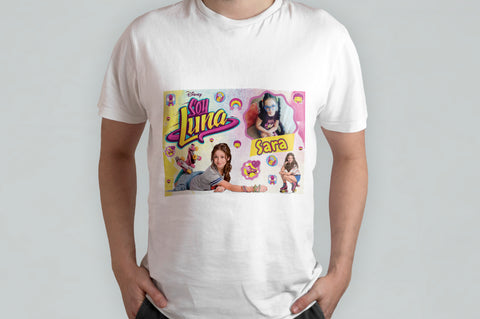 T-SHIRT SOY LUNA PERSONALIZZATA CON FOTO E NOME