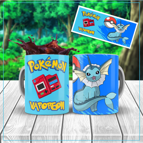 TAZZA POKEMON VAPOREON PERSONALIZZABILE CON IL TUO NOME