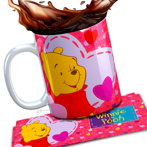 TAZZA WINNIE THE POOH PERSONALIZZABILE CON IL TUO NOME MOD.4