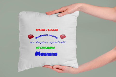 CUSCINO QUADRATO MAMMA ALCUNE PERSONE