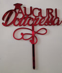 CAKE TOPPER AUGURI DOTTORESSA