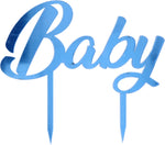 CAKE TOPPER BABY AZZURRO