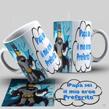 TAZZA PAPA' BATMAN 1 PERSONALIZZABILE CON NOME