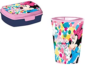 Minnie Kit Pappa Scuola Set Pappa Mare Piatto,Bicchiere E Ciotola in P –  Customprintshopping