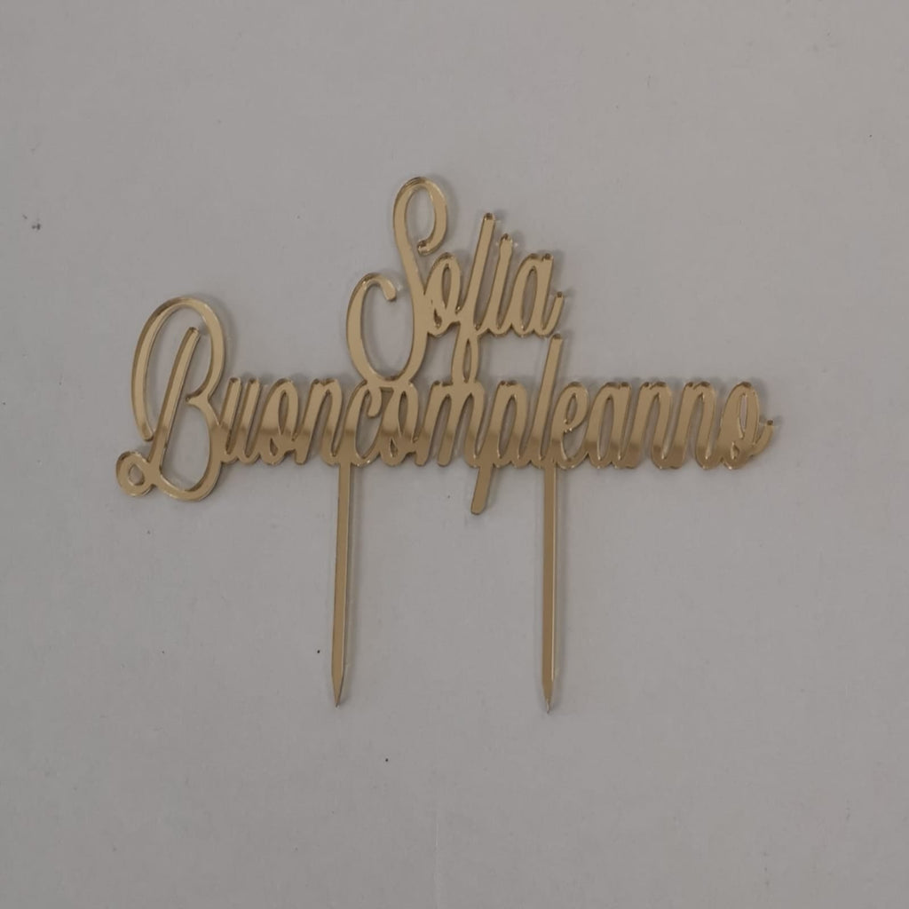 Cake Topper Personalizzato Con Nome Cake Topper Nome Cake - Foto 5