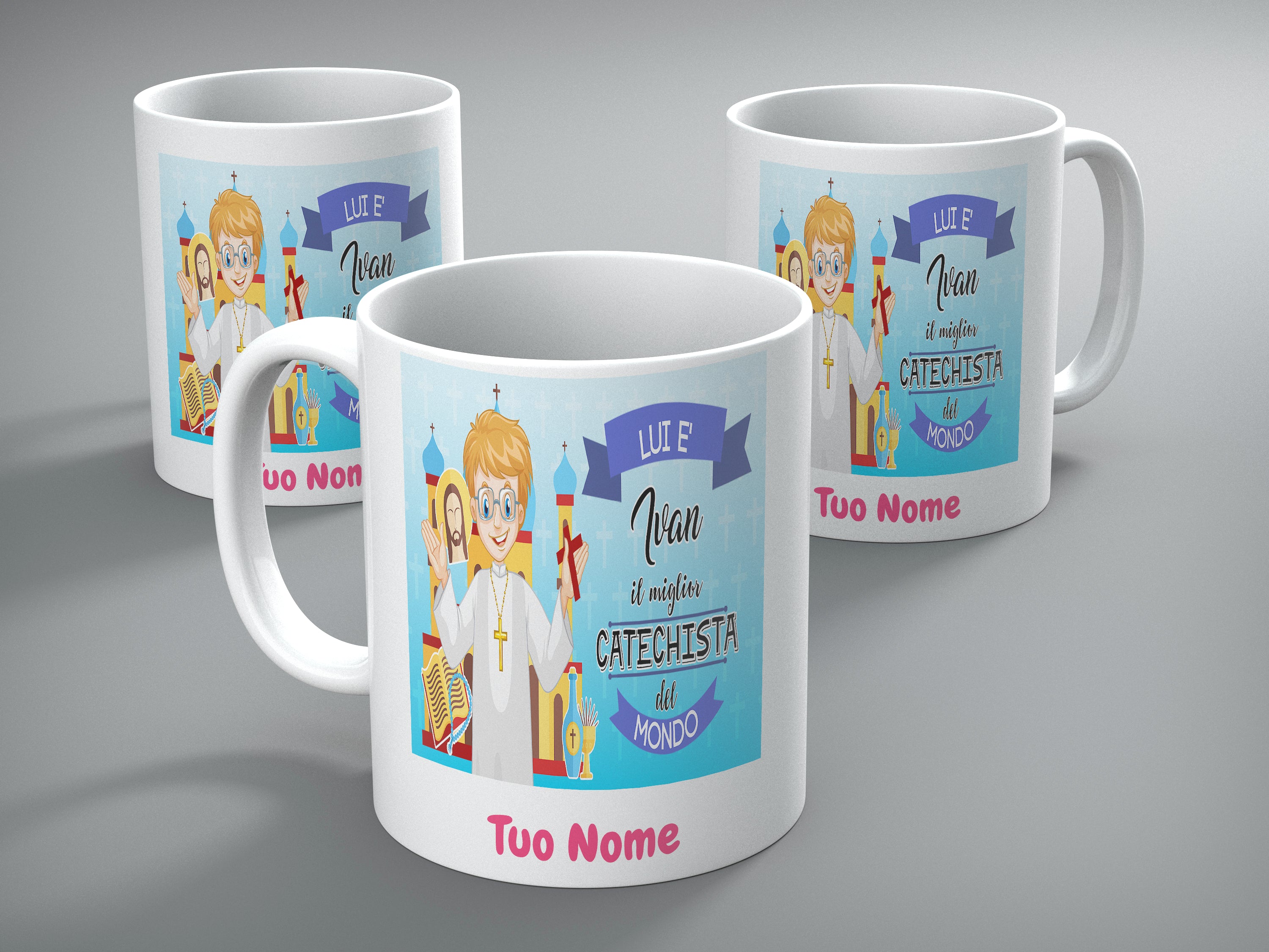 TAZZA CATECHISTA PERSONALIZZATA CON IL TUO NOME – Customprintshopping