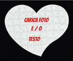 Puzzle Personalizzato con foto o logo. Forma cuore. In HDF