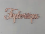 CAKE TOPPER CON NOME PERSONALIZZATO