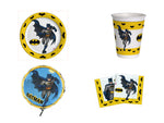 KIT FESTA A TEMA BATMAN 16 BAMBINI CON PALLONCINO