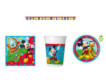 KIT TOPOLINO ROCK 32 BAMBINI CON FESTONE BUON COMPLEANNO